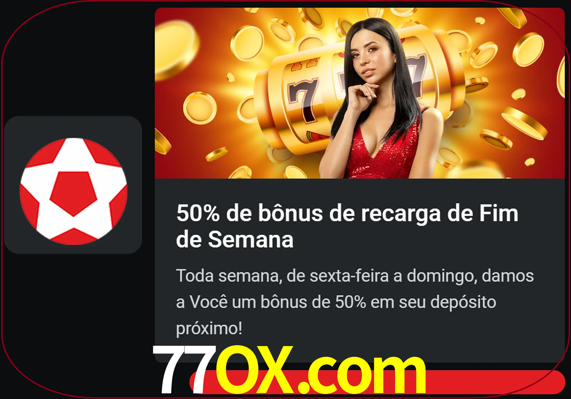 Volte a cada semana para receber novos bônus em dinheiro.